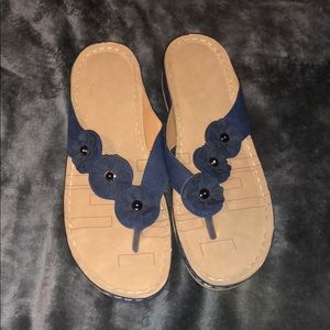 Cute Navy Sandals ❤️